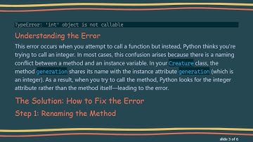 Understanding the Python Error: "