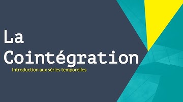 Séries temporelles - La cointégration 2/2