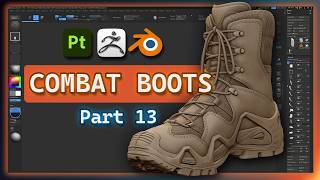 Combat Boots in ZBrush and Blender: Part 13 UVs and Packing
