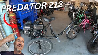 Is a Predator 212 fast on a three-wheel bicycle? Tricycle