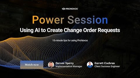 Using AI to Create Change Order Requests