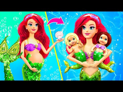 Ariel und ihre Kinder / 30 Meerjungfrauen-DIYs für Puppen