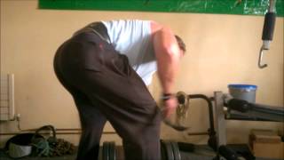 James Hickey 105 kg Dumbell Row
