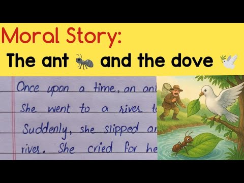 The ant and the dove|Moral story in English 