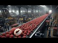 How Lychee in Syrup Is Mass-Produced in a High-Tech Factory | Full Process
