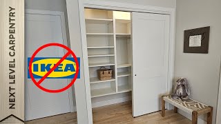 Build Floating Closet Organizer Shelves