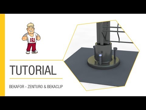 How to install a baseplate on a Bekaclip post | Betafence