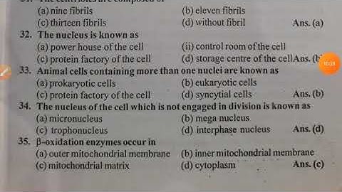 lnmu bsc part 2 zoology subsidiary quick revision questions video no 2 #cellbiology #pu