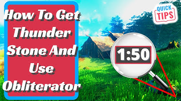 Valheim - How To Get Thunder Stone And Use The Obliterator
