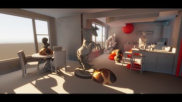 LUMINA Global Illumination system, test with higher tracing steps C