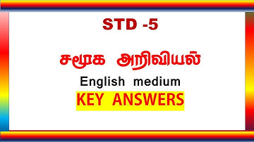 STD-5 SOCIAL SCIENCE TERM-1 English medium Key Answers #keyanswers #kalvisaral
