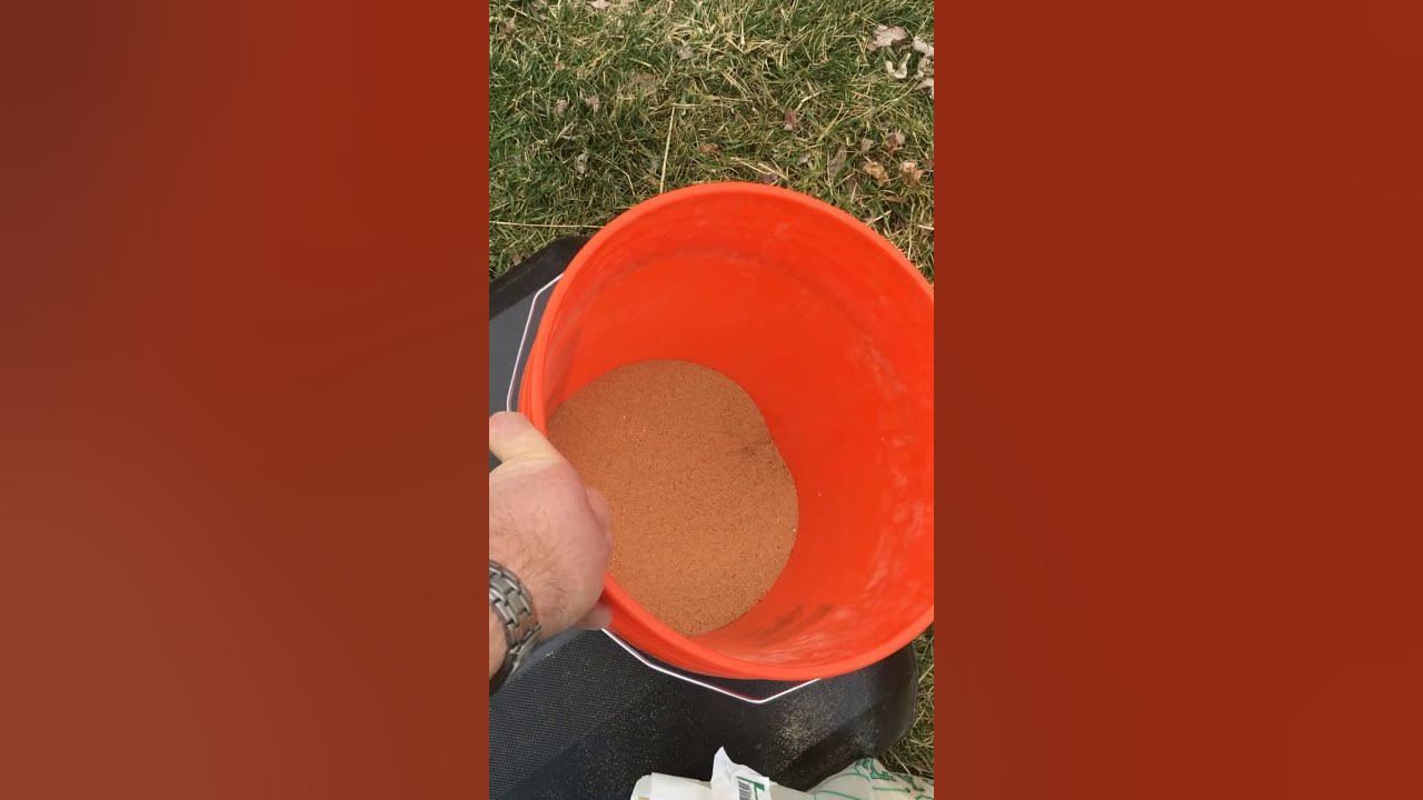 Filling Basketball Hoop Base with Sand YouTube