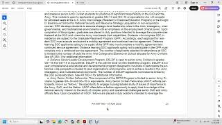 AR 690 950 CARRER PROGRAM PART 6