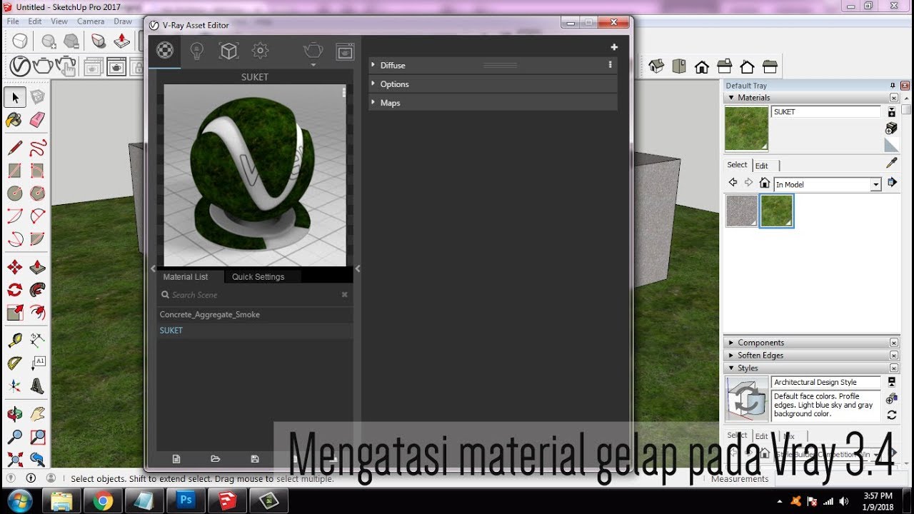 vray 3.4 para sketchup 2017