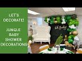 Setup With Me - Jungle Baby Shower Decorations | Time-Lapse Video
