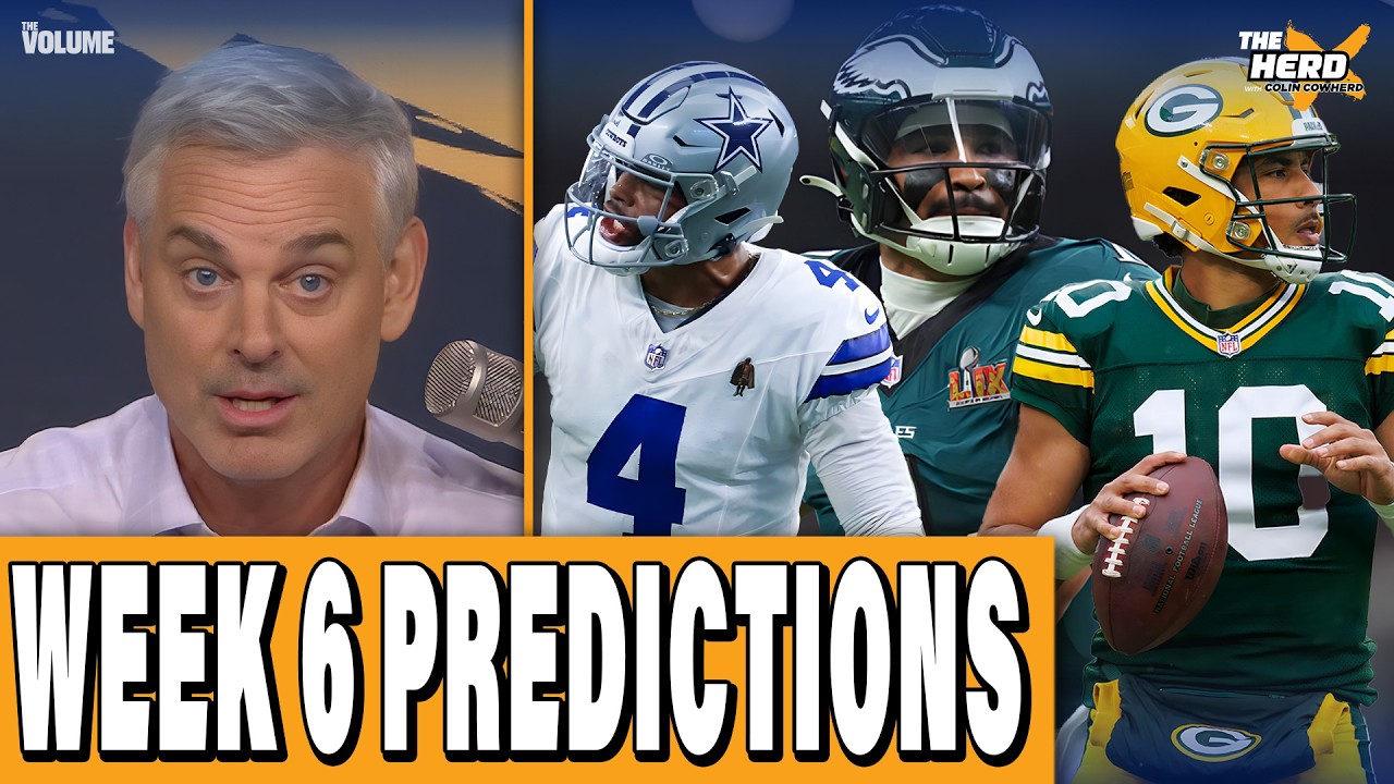 Week 6 PREDICTIONS: Bears, Texans, Eagles, Packers, Cowboys | Colin Cowherd Blazin’ 5