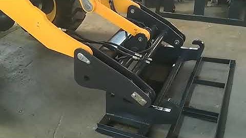 wheel loader quick attach
