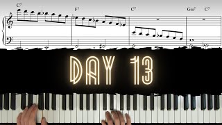 Day 13 - Connecting Descending Scales over C Blues | 30 Day Jazz-Blues Piano Challenge