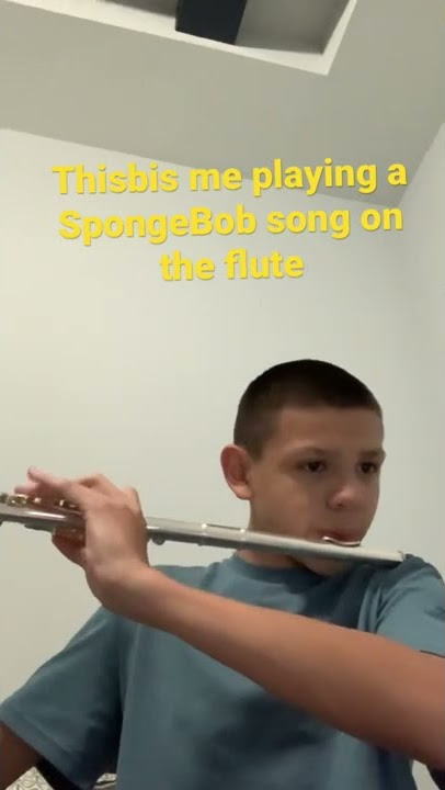 SpongeBob on the flute