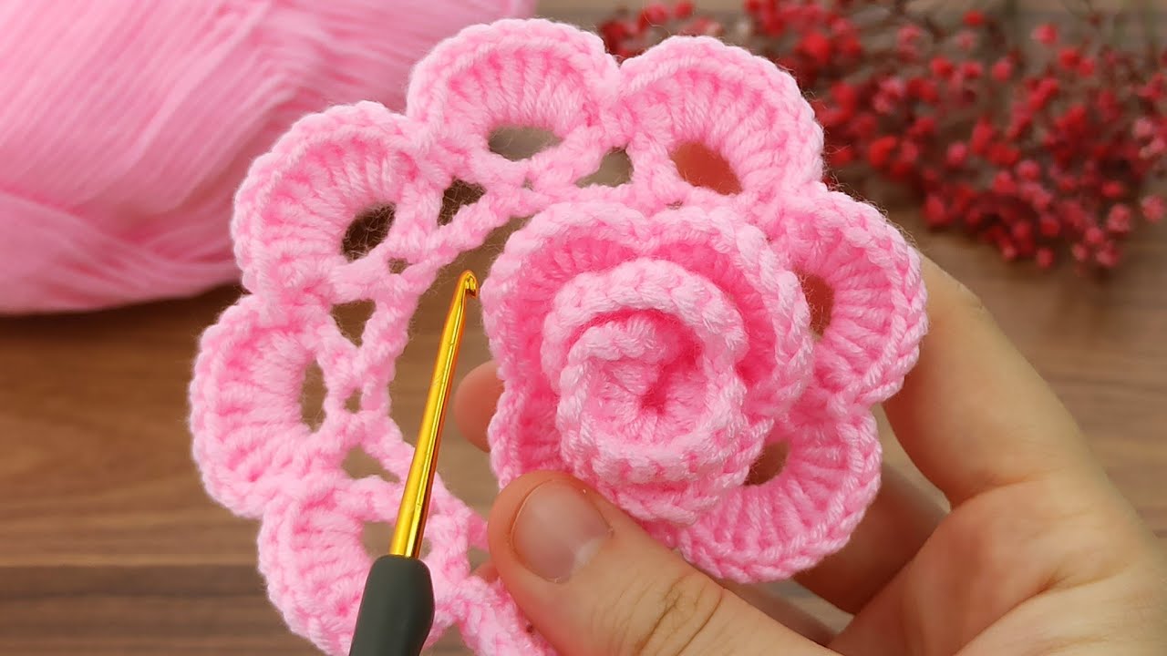 Wow💯👌 you won't believe I did this / Very easy crochet rose