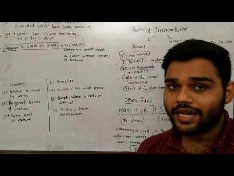 Noscitur a sociis | rule of interpretation | rule of construction ...