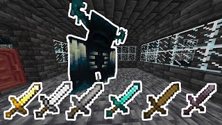 Killing the Warden Using all Swords in Minecraft | 1.19