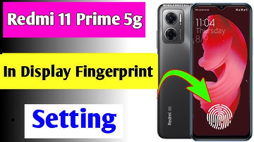 Redmi 11 prime in display fingerprint lock setting/how to display fingerprint lock Redmi 11 Prime