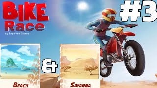 Congrats on finally conquering the "Beach" and "Savanna" stages in "Bike Race" after two weeks! screenshot 5