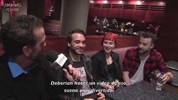 Click 98.9 AJ Interviews Paramore (Subtítulos en Español) | Liza Byron