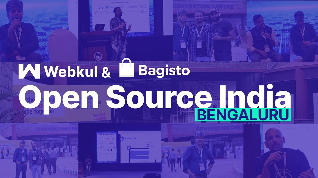 Proud to Showcase @Bagisto at Open Source India Event 2022 - YouTube
