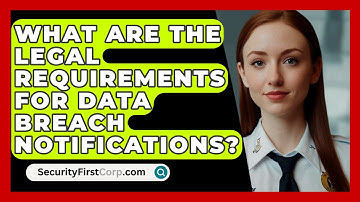 What Are The Legal Requirements For Data Breach Notifications? - SecurityFirstCorp.com
