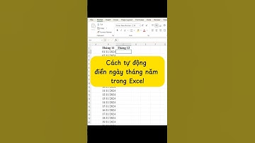Cách tự động điền ngày tháng năm trong Excel #tuhocexcel #sach150thuthuatexcel #thanhthanh2025