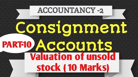 Class12/ CEC & MEC/ 2nd year/ Accountancy/ Consignment Accounts  in English /Simple Problem