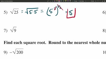 KutaSoftware: PreAlgebra- Square Roots
