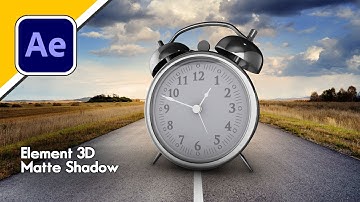 How to use Matte Shadow Plane to create a shadow in Element 3D