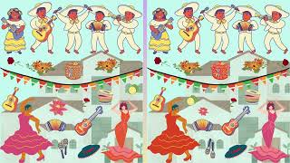 Cinco de Mayo Let's Celebrate! Search and Find the 8 Differences!