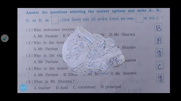 Std-8 English 1st sem REVISION UNIT-1 Q FOR QUESTION (QUESTION-1)