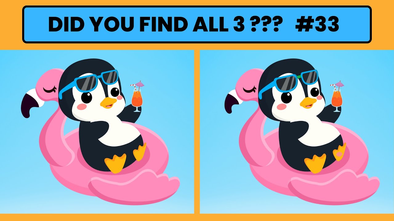 Can you spot the 3 differences # 33 - YouTube