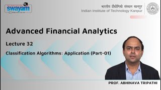 Lecture 32: Classification Algorithms: Application (Part-01)