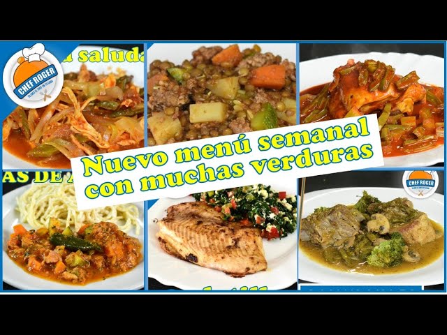 Nuevo menú semanal con muchas verduras y econimico | Chef Roger Oficial