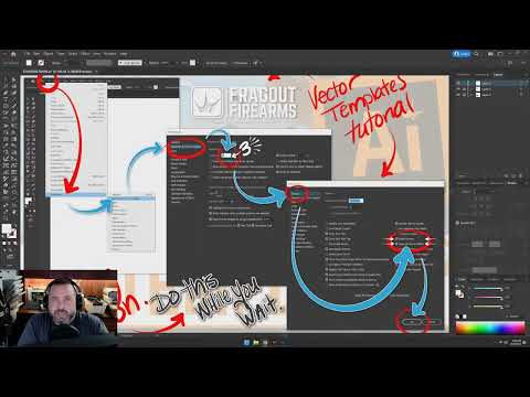 How to Design Vector Gun Templates for Fiber Laser Engraving in Adobe Illustrator | Fragout Design