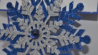 Glittering floating Snowflake Card - Cricut Explore - Count down to Christmas