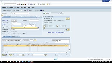 How to Create AP Invoice using T-code MIRO in SAP