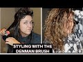 DENMAN BRUSH | DEFINE CURLS | EASY HOW TO | CURLY HAIR