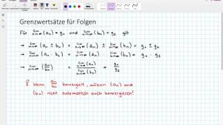 Grenzwertsätze für Folgen