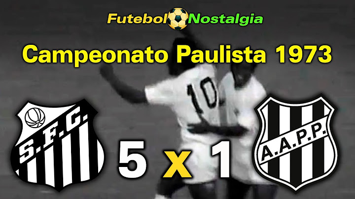 Santos 5 x 1 Ponte Preta - 20-05-1973 ( Campeonato Paulista )