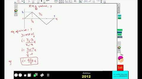 RMS Value of Triangular wave (Alternating Current)