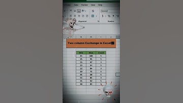 Two Column Exchange In Excel 😱✅ #excel #excelformula #exceltricks #two #column #exceltips #shorts
