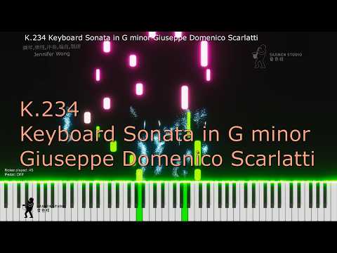 K 234 Keyboard Sonata in G minor Giuseppe Domenico Scarlatti - YouTube
