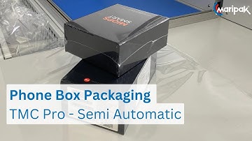 Phone Box Packaging | TMC PRO Semi-Automatic L Sealer Shrink Wrapping Machine